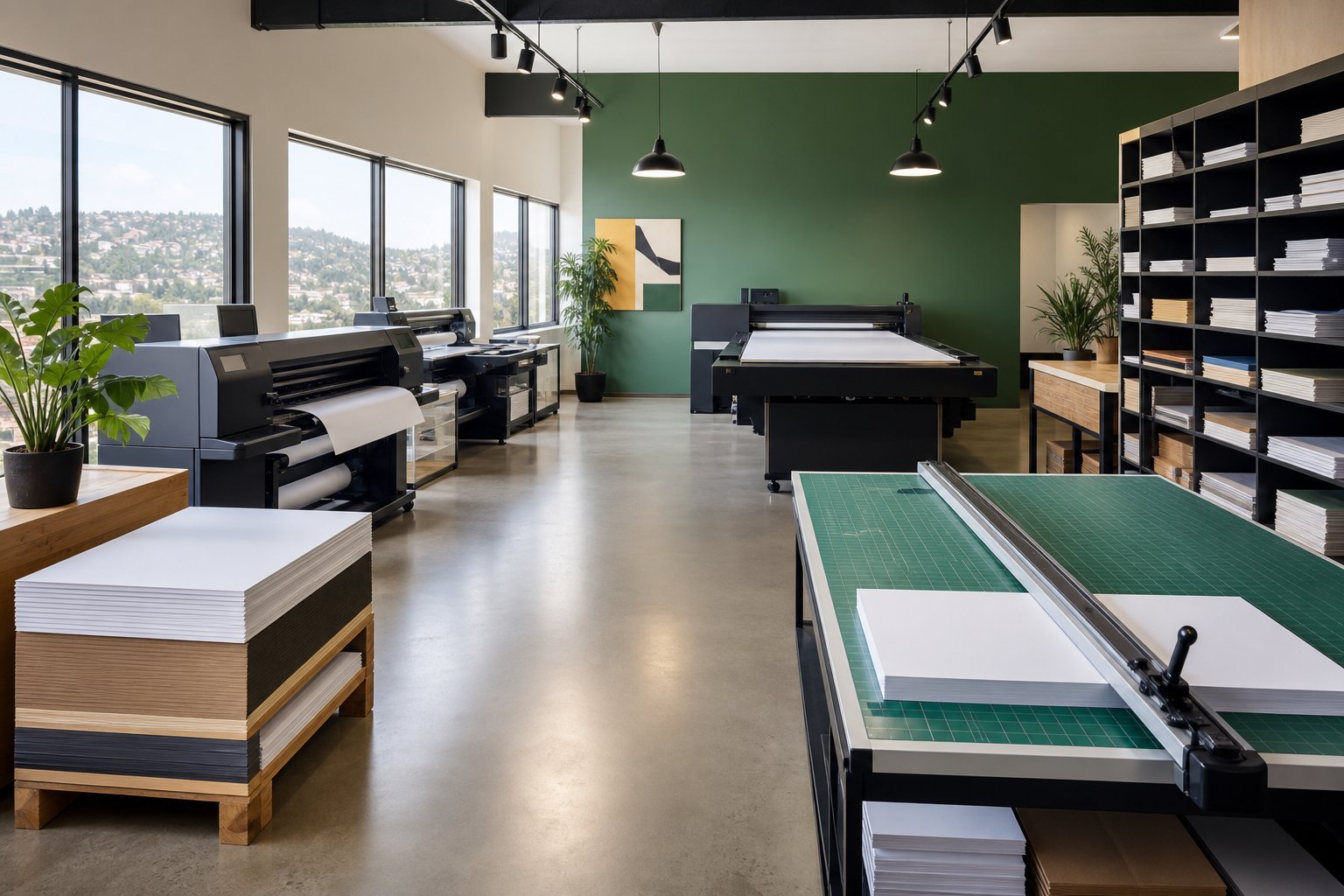 Fresh Print studio workspace in Kigali