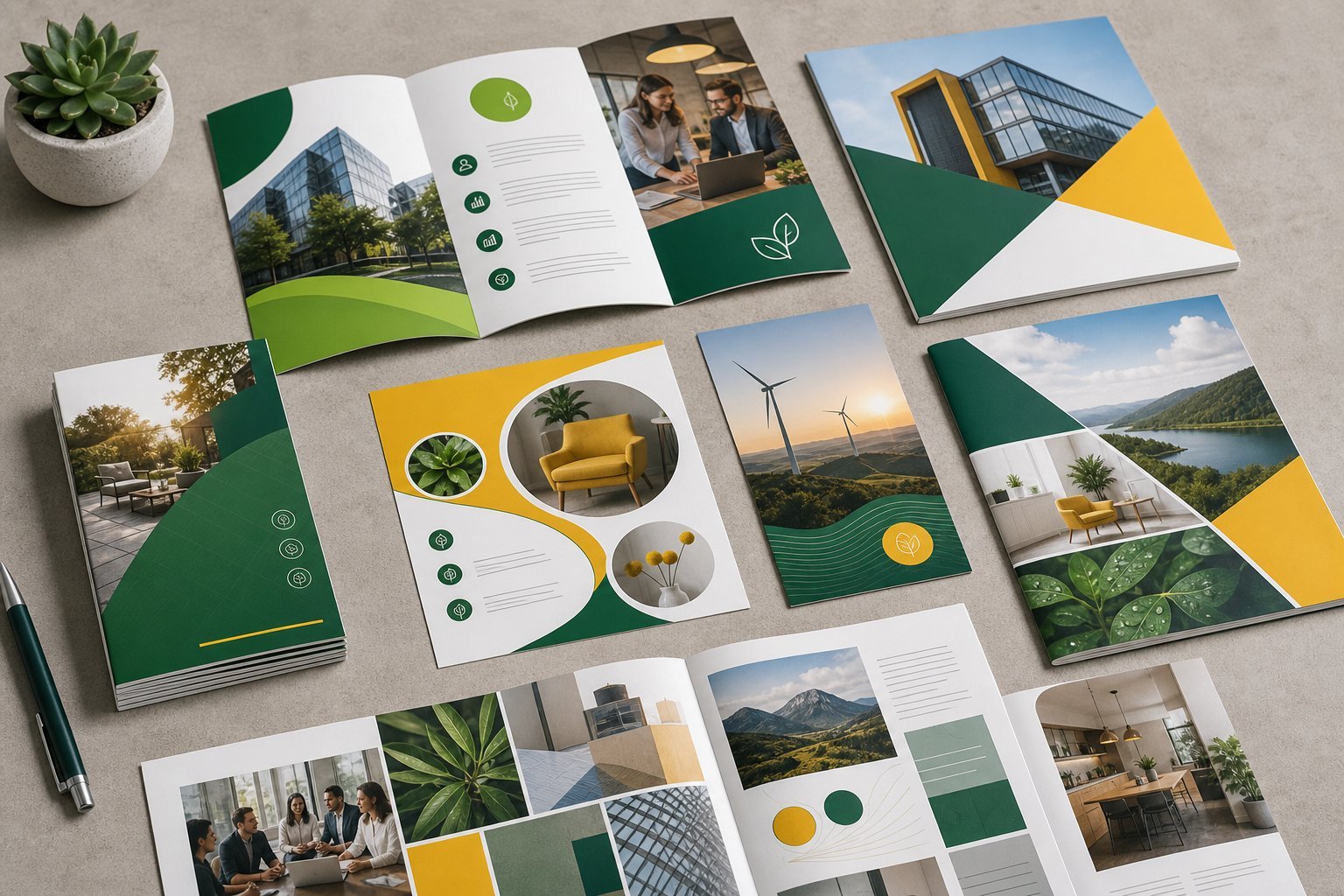 Flyers brochures and marketing materials