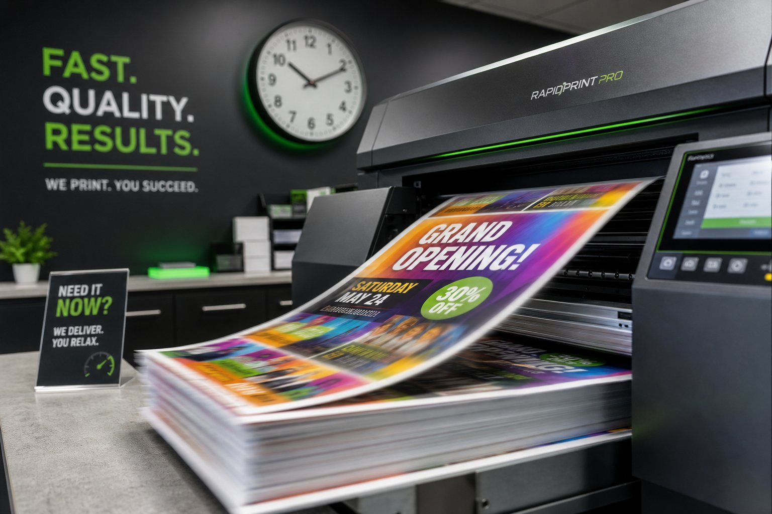 Fast reliable printing turnaround