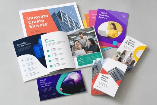 Marketing flyers and brochures