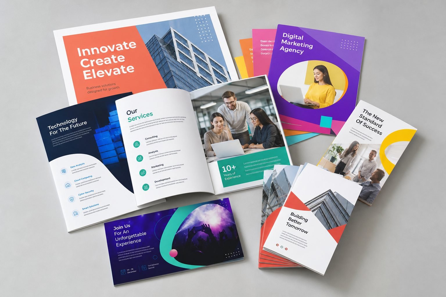 Marketing flyers and brochures